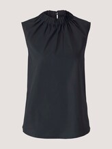 Top mit gerafftem Stehkragen - Frauen - deep black Top mit gerafftem Stehkragen - Frauen - deep black - 7 - Mine to five