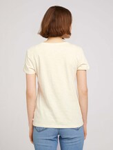 T-Shirt mit Bio-Baumwolle - Frauen - soft creme beige T-Shirt mit Bio-Baumwolle - Frauen - soft creme beige - 2 - TOM TAILOR Denim