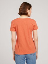T-Shirt mit Bio-Baumwolle - Frauen - sundown coral T-Shirt mit Bio-Baumwolle - Frauen - sundown coral - 2 - TOM TAILOR Denim
