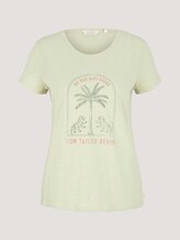 Print T-Shirt mit Bio-Baumwolle - Frauen - light dusty green Print T-Shirt mit Bio-Baumwolle - Frauen - light dusty green - 7 - TOM TAILOR Denim