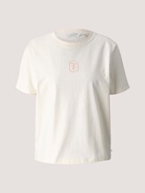 Print T-Shirt mit Bio-Baumwolle - Frauen - soft creme beige Print T-Shirt mit Bio-Baumwolle - Frauen - soft creme beige - 7 - TOM TAILOR Denim