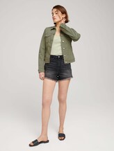 T-Shirt mit Wellensaumkante - Frauen - light dusty green T-Shirt mit Wellensaumkante - Frauen - light dusty green - 3 - TOM TAILOR Denim