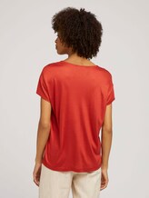 T-Shirt mit V-Ausschnitt - Frauen - Rooibos Orange T-Shirt mit V-Ausschnitt - Frauen - Rooibos Orange - 2 - Mine to five