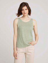 Loose Fit Top mit Leinen - Frauen - light dusty green Loose Fit Top mit Leinen - Frauen - light dusty green - 1 - TOM TAILOR Denim