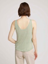 Loose Fit Top mit Leinen - Frauen - light dusty green Loose Fit Top mit Leinen - Frauen - light dusty green - 2 - TOM TAILOR Denim