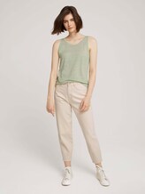 Loose Fit Top mit Leinen - Frauen - light dusty green Loose Fit Top mit Leinen - Frauen - light dusty green - 3 - TOM TAILOR Denim