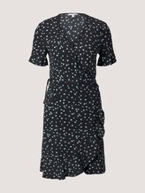 gemustertes Mini Wickelkleid - Frauen - black minimal flower print gemustertes Mini Wickelkleid - Frauen - black minimal flower print - 7 - TOM TAILOR Denim