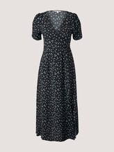gemustertes Midikleid - Frauen - black minimal flower print gemustertes Midikleid - Frauen - black minimal flower print - 7 - TOM TAILOR Denim