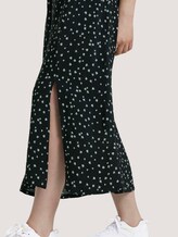gemustertes Midikleid - Frauen - black minimal flower print gemustertes Midikleid - Frauen - black minimal flower print - 9 - TOM TAILOR Denim