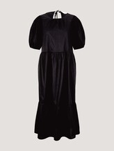Volant Midikleid mit Bio-Baumwolle - Frauen - deep black Volant Midikleid mit Bio-Baumwolle - Frauen - deep black - 7 - TOM TAILOR Denim