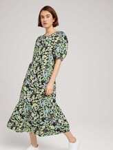 Volant Midikleid mit Bio-Baumwolle - Frauen - flower print Volant Midikleid mit Bio-Baumwolle - Frauen - flower print - 5 - TOM TAILOR Denim