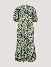 Volant Midikleid mit Bio-Baumwolle - Frauen - flower print Volant Midikleid mit Bio-Baumwolle - Frauen - flower print - 7 - TOM TAILOR Denim