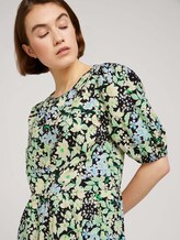 Volant Midikleid mit Bio-Baumwolle - Frauen - flower print Volant Midikleid mit Bio-Baumwolle - Frauen - flower print - 9 - TOM TAILOR Denim