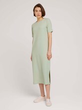 Midikleid mit Rippstruktur - Frauen - light dusty green Midikleid mit Rippstruktur - Frauen - light dusty green - 1 - TOM TAILOR Denim