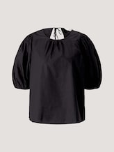 Ballonärmel Bluse mit Bio-Baumwolle - Frauen - deep black Ballonärmel Bluse mit Bio-Baumwolle - Frauen - deep black - 7 - TOM TAILOR Denim