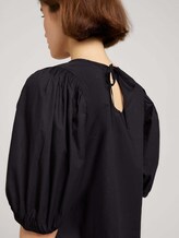 Ballonärmel Bluse mit Bio-Baumwolle - Frauen - deep black Ballonärmel Bluse mit Bio-Baumwolle - Frauen - deep black - 9 - TOM TAILOR Denim