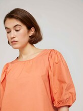 Ballonärmel Bluse mit Bio-Baumwolle - Frauen - sundown coral Ballonärmel Bluse mit Bio-Baumwolle - Frauen - sundown coral - 9 - TOM TAILOR Denim