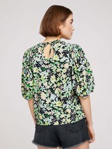 Ballonärmel Bluse mit Bio-Baumwolle - Frauen - flower print Ballonärmel Bluse mit Bio-Baumwolle - Frauen - flower print - 2 - TOM TAILOR Denim
