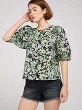 Ballonärmel Bluse mit Bio-Baumwolle - Frauen - flower print Ballonärmel Bluse mit Bio-Baumwolle - Frauen - flower print - 5 - TOM TAILOR Denim