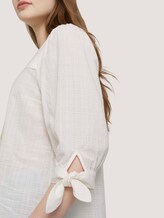 Carree-Ausschnitt Bluse mit Bio-Baumwolle - Frauen - Gardenia White Carree-Ausschnitt Bluse mit Bio-Baumwolle - Frauen - Gardenia White - 9 - TOM TAILOR Denim