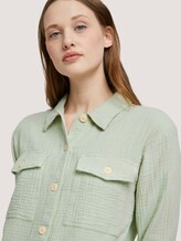 Strukturiertes Überhemd - Frauen - light dusty green Strukturiertes Überhemd - Frauen - light dusty green - 9 - TOM TAILOR Denim