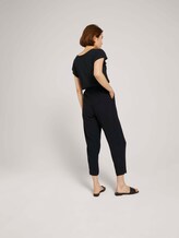 Jumpsuit mit Bindegürtel - Frauen - deep black Jumpsuit mit Bindegürtel - Frauen - deep black - 2 - TOM TAILOR Denim