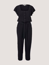 Jumpsuit mit Bindegürtel - Frauen - deep black Jumpsuit mit Bindegürtel - Frauen - deep black - 7 - TOM TAILOR Denim