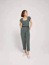 Jumpsuit mit Bindegürtel - Frauen - dusty pine green Jumpsuit mit Bindegürtel - Frauen - dusty pine green - 1 - TOM TAILOR Denim