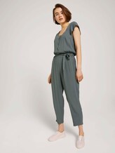 Jumpsuit mit Bindegürtel - Frauen - dusty pine green Jumpsuit mit Bindegürtel - Frauen - dusty pine green - 5 - TOM TAILOR Denim