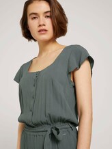 Jumpsuit mit Bindegürtel - Frauen - dusty pine green Jumpsuit mit Bindegürtel - Frauen - dusty pine green - 9 - TOM TAILOR Denim