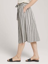Leinen Midirock mit Bindegürtel - Frauen - black beige stripe Leinen Midirock mit Bindegürtel - Frauen - black beige stripe - 11 - TOM TAILOR Denim