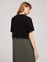 Kurzer Bolero mit Knopf - Frauen - deep black Kurzer Bolero mit Knopf - Frauen - deep black - 2 - TOM TAILOR