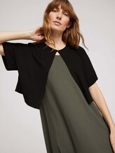 Kurzer Bolero mit Knopf - Frauen - deep black Kurzer Bolero mit Knopf - Frauen - deep black - 5 - TOM TAILOR