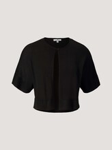 Kurzer Bolero mit Knopf - Frauen - deep black Kurzer Bolero mit Knopf - Frauen - deep black - 7 - TOM TAILOR