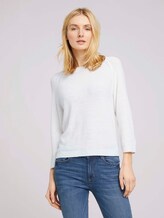 Pullover mit U-Boot-Ausschnitt - Frauen - Whisper White Pullover mit U-Boot-Ausschnitt - Frauen - Whisper White - 1 - TOM TAILOR