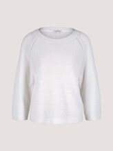 Pullover mit U-Boot-Ausschnitt - Frauen - Whisper White Pullover mit U-Boot-Ausschnitt - Frauen - Whisper White - 7 - TOM TAILOR