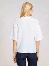 Kurzarm Pullover mit Bio-Baumwolle - Frauen - Whisper White Kurzarm Pullover mit Bio-Baumwolle - Frauen - Whisper White - 2 - TOM TAILOR