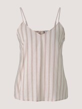 Spaghetti Top mit Leinen - Frauen - brown beige stripe Spaghetti Top mit Leinen - Frauen - brown beige stripe - 7 - TOM TAILOR Denim