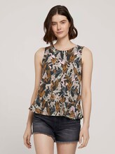 Ärmellose Bluse mit LENZING™ ECOVERO™ - Frauen - abstract monkey print Ärmellose Bluse mit LENZING™ ECOVERO™ - Frauen - abstract monkey print - 1 - TOM TAILOR Denim