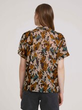 Gemusterte Kurzarm Hemdbluse - Frauen - abstract monkey print Gemusterte Kurzarm Hemdbluse - Frauen - abstract monkey print - 2 - TOM TAILOR Denim