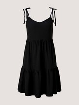 Jersey Minikleid mit Schleifendetail - Frauen - deep black Jersey Minikleid mit Schleifendetail - Frauen - deep black - 7 - TOM TAILOR Denim