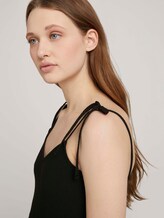 Jersey Minikleid mit Schleifendetail - Frauen - deep black Jersey Minikleid mit Schleifendetail - Frauen - deep black - 9 - TOM TAILOR Denim