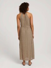 Gestreiftes Neckholder Maxikleid - Frauen - beige black structured stripe Gestreiftes Neckholder Maxikleid - Frauen - beige black structured stripe - 2 - TOM TAILOR Denim