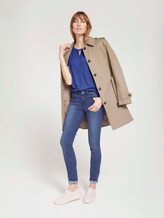 T-Shirt mit Knotendetail - Frauen - anemone blue T-Shirt mit Knotendetail - Frauen - anemone blue - 3 - TOM TAILOR