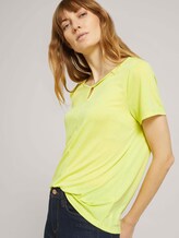 T-Shirt mit Knotendetail - Frauen - celery ice T-Shirt mit Knotendetail - Frauen - celery ice - 5 - TOM TAILOR