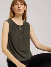 Top mit Strukturmuster - Frauen - Grape Leaf Green Top mit Strukturmuster - Frauen - Grape Leaf Green - 5 - TOM TAILOR