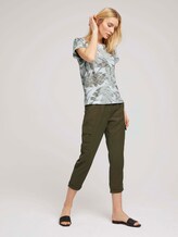 Lockeres T-Shirt mit Bio-Baumwolle - Frauen - green botanical design Lockeres T-Shirt mit Bio-Baumwolle - Frauen - green botanical design - 3 - TOM TAILOR