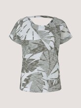 Lockeres T-Shirt mit Bio-Baumwolle - Frauen - green botanical design Lockeres T-Shirt mit Bio-Baumwolle - Frauen - green botanical design - 7 - TOM TAILOR