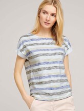 Lockeres T-Shirt mit Bio-Baumwolle - Frauen - blue stripe horizontal Lockeres T-Shirt mit Bio-Baumwolle - Frauen - blue stripe horizontal - 5 - TOM TAILOR