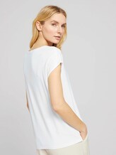 Print T-Shirt mit LENZING™ ECOVERO™ - Frauen - Whisper White Print T-Shirt mit LENZING™ ECOVERO™ - Frauen - Whisper White - 2 - TOM TAILOR